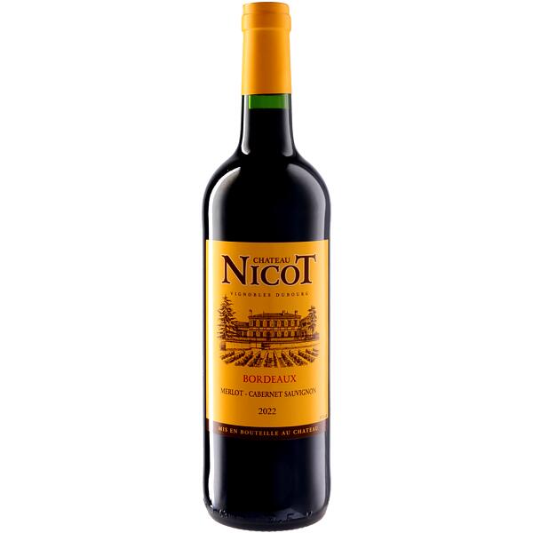 Mis En Bouteille Au Chateau Chateau Nicot 2022 ミ・ザン・ブテイユ・オー・シャトー Mis En Bouteille Au シャトー シャトー Nicot 2022 フランス 赤ワイン ワイン ギフト お中元 お歳暮 父の日 母の日 結婚式 年末年始 socalization-10001753 ワインとクラフト酒屋SOCALIZATION パッケージ画像