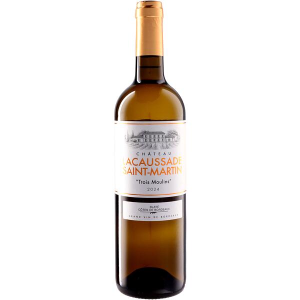 Chateau Lacaussade Saint Martin Chateau Lacaussade Saint Martin Trois Moulins 2024 シャトー・ラコサード・サン・マルタン シャトー Lacaussade Saint Martin シャトー Lacaussade Saint Martin Trois Moulins 2024 フランス 白ワイン ワイン ギフト お中元 お歳暮 父 socalization-10003359 ワインとクラフト酒屋SOCALIZATION パッケージ画像