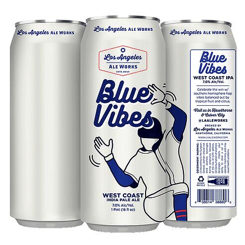 【野球観戦クラフトビール4本】LA Ale Works “Blue & Krushing” 応援セット LA Ale Works ブルー＆クラッシング クラフトビール アメリカ カリフォルニア ビ ウ