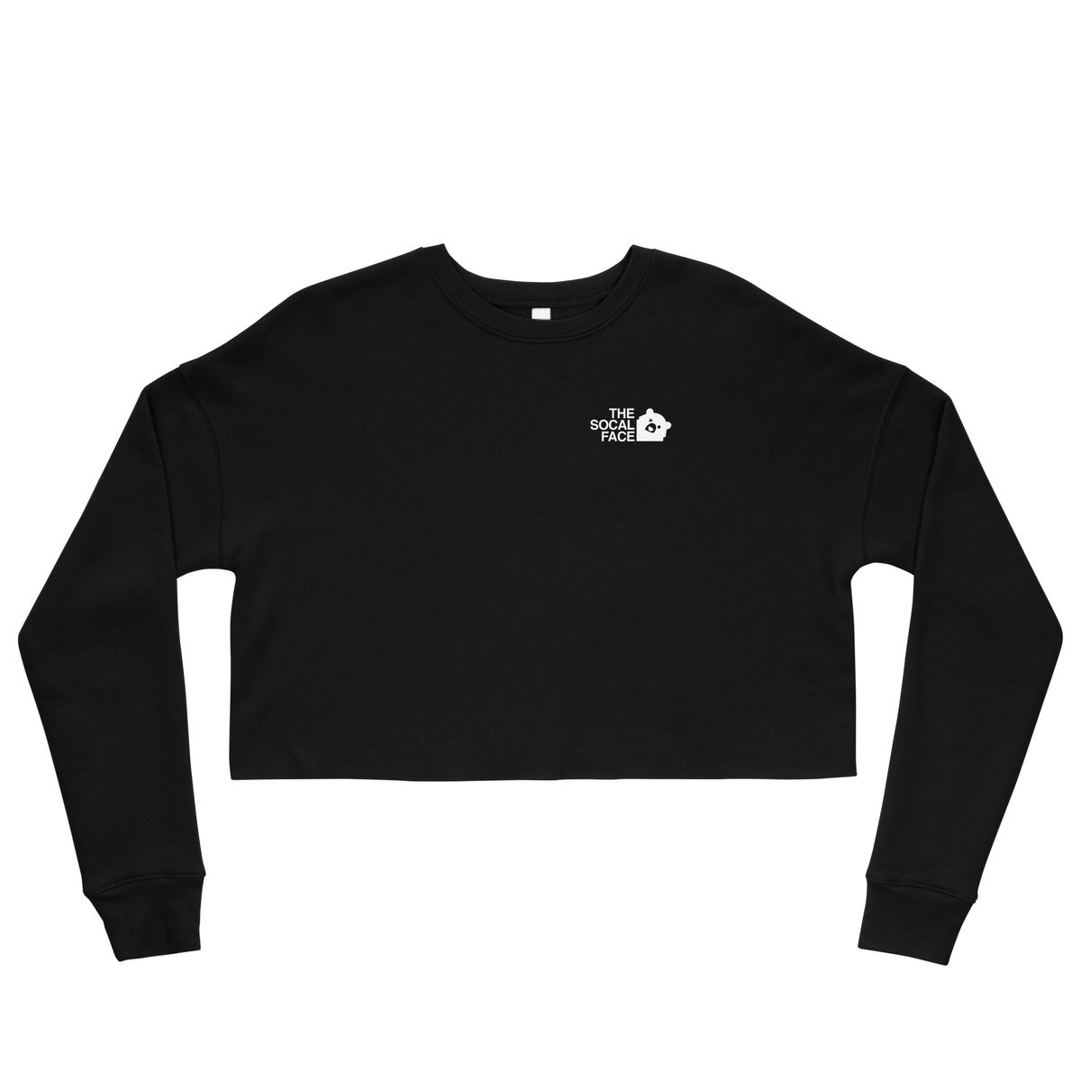 THE SOCAL FACE Crop Sweatshirt ザ ソーキャル フェイス カリフォルニア クマ クロップド スウェット シャツ レディース トップス 長袖