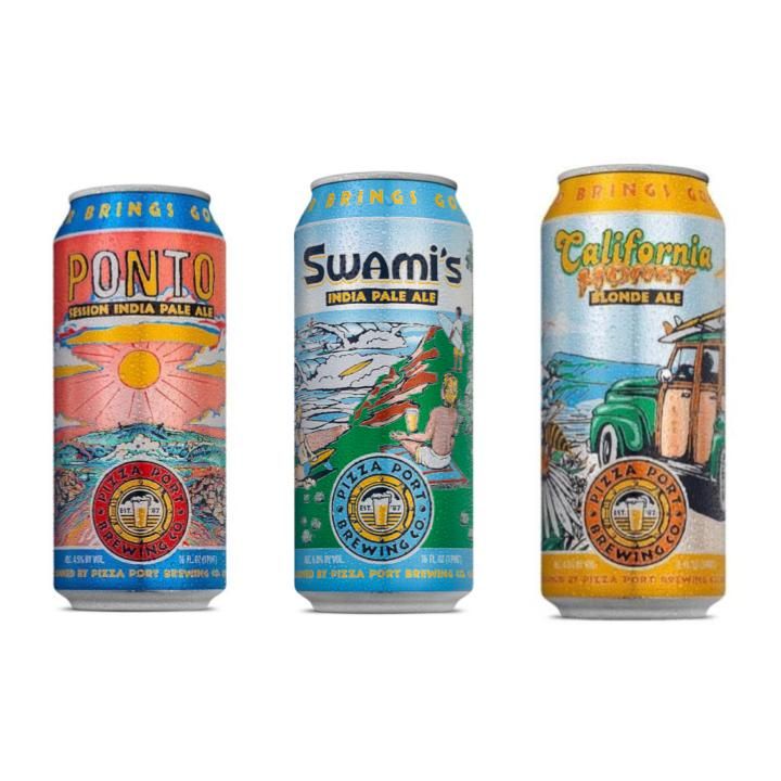 サンディエゴ探索: Pizza Port クラフトビール 3本セット/ San Diego Explorer: Pizza Port Craft beer 3-pack サンディエゴ 本格 ギフト ビール