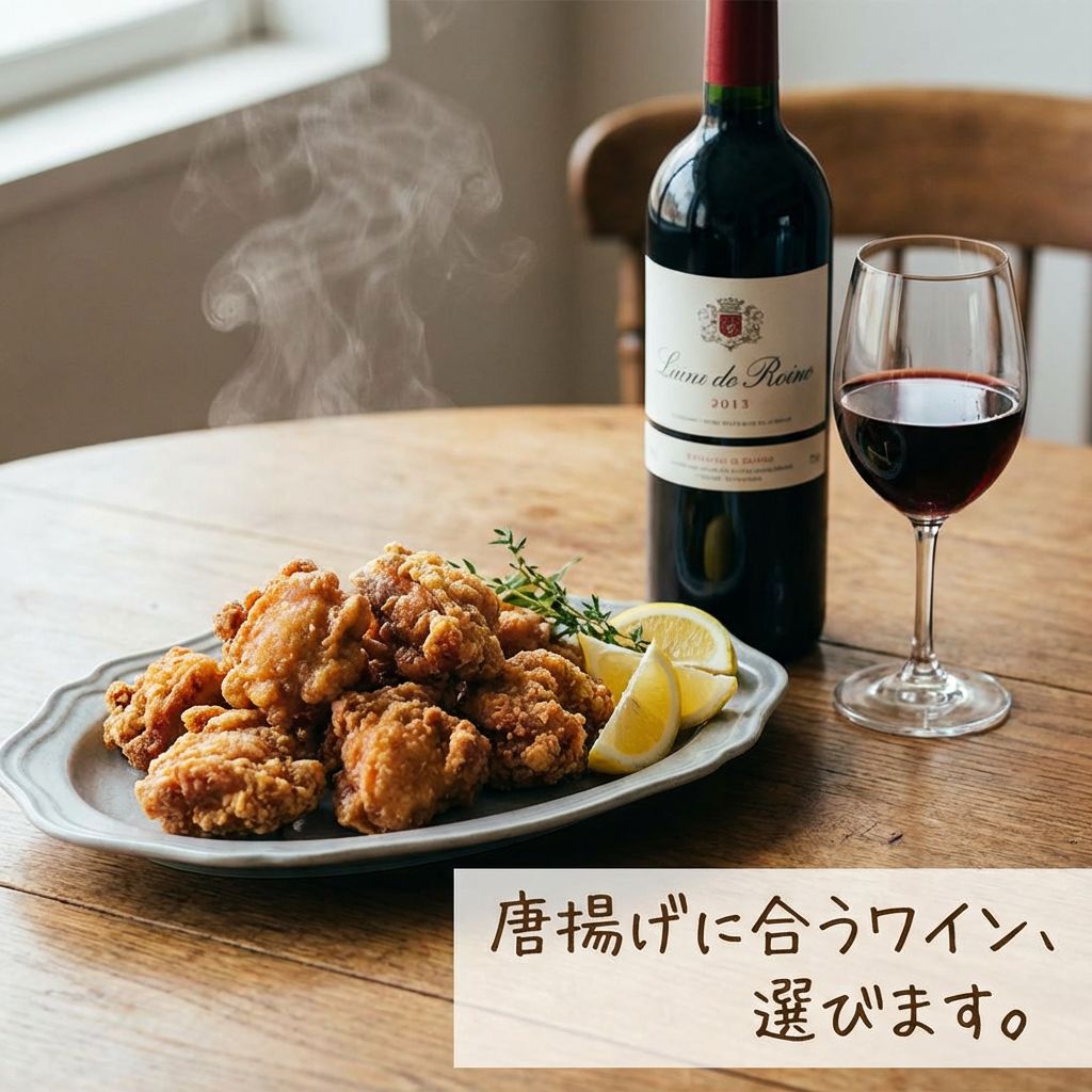 唐揚げに合うワイン選びます