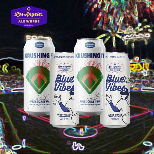 【野球観戦クラフトビール4本】LA Ale Works “Blue & Krushing” 応援セット LA Ale Works ブルー＆クラ..