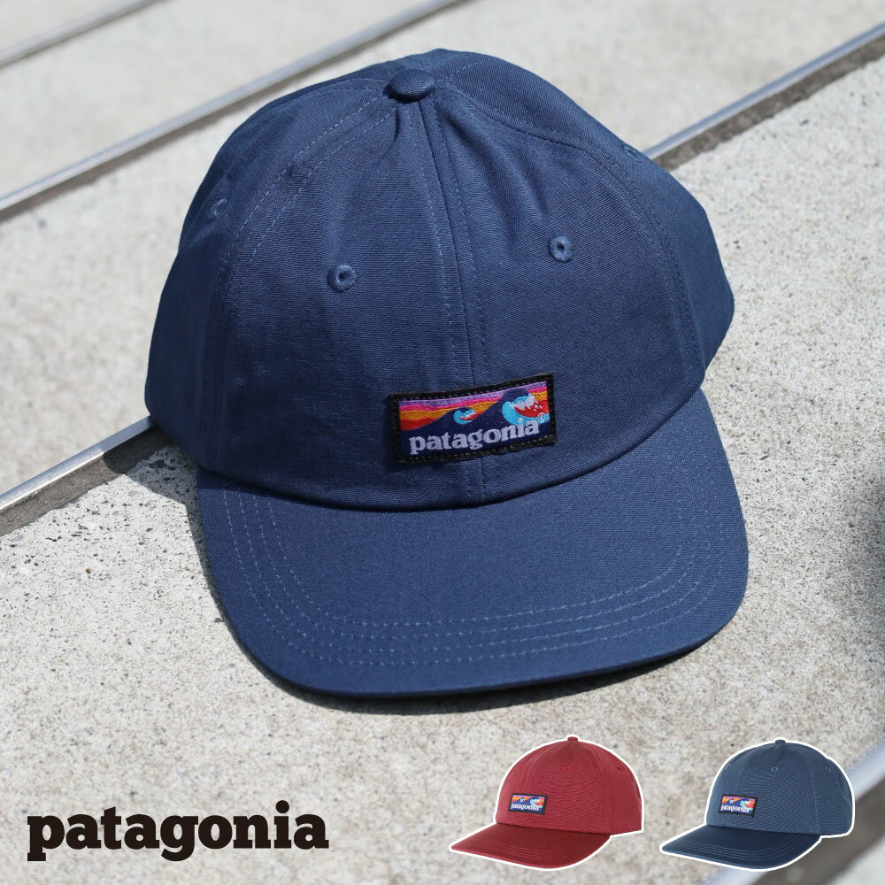 パタゴニア Patagonia キャップ 帽子 Boardshot Label Trad Hat ベースボールキャップ コットンキャップ Low Crown 浅め カーブつば ストラップバック 定番 カジュアル ストリート ブランド メンズ レディース 38361 【正規品】