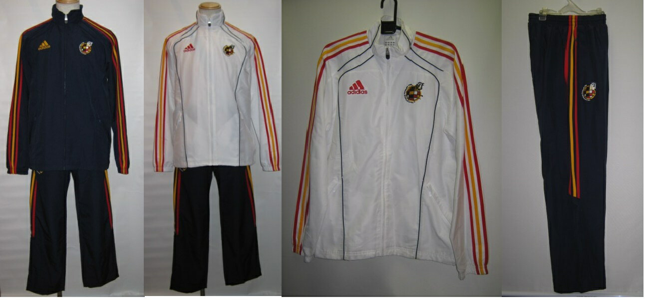 アディダス 2010-11 スペイン JJ171-P48187-P48188 プレゼンテーション スーツ 上下セット