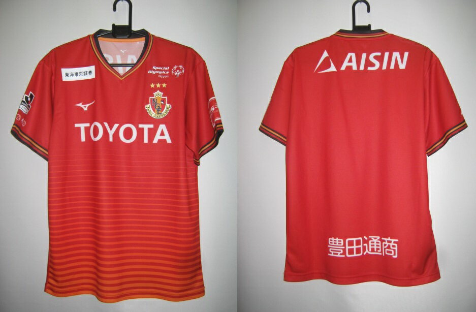 PKT　ミズノ　2018 P2JA8Y0809　グランパス　ホーム　レプリカ　ゲーム　シャツ