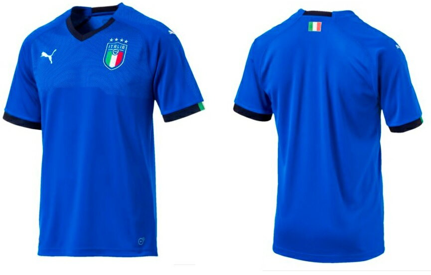 プーマ　2017-18 puma-75281-01　イタリア　FIGC ITALIA ホーム レプリカ ゲーム　シャツ　半袖 1