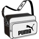 プーマ　2018FW puma-075370-03　エンボス加工 PU ショルダー　バック M