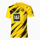 プーマ　2020-21　puma-757156-01　BVB　ボルシア　ドルトムント　ホーム　レプリカ　ゲーム　シャツ　半袖