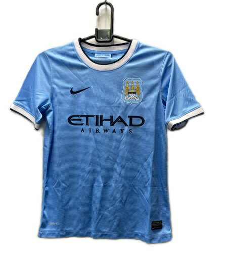 ナイキ 2013-14 NIKE-574859-489 マンチェスター C シティ ホーム レプリカ ゲームシャツ 半袖 キッズ ジュニア