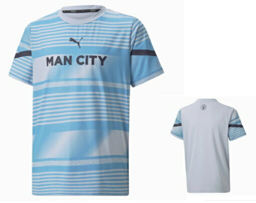 プーマ 2022 puma-765181-01-PKT MCFC マンチェスター C シティ プレマッチ プラクティス シャツ 半袖 ジュニア キッズ プーマ 2022 puma-765181-01-PKT MCFC マンチェスター C シティ プレマッチ プラクティス シャツ 半袖 ジュニア キッズ