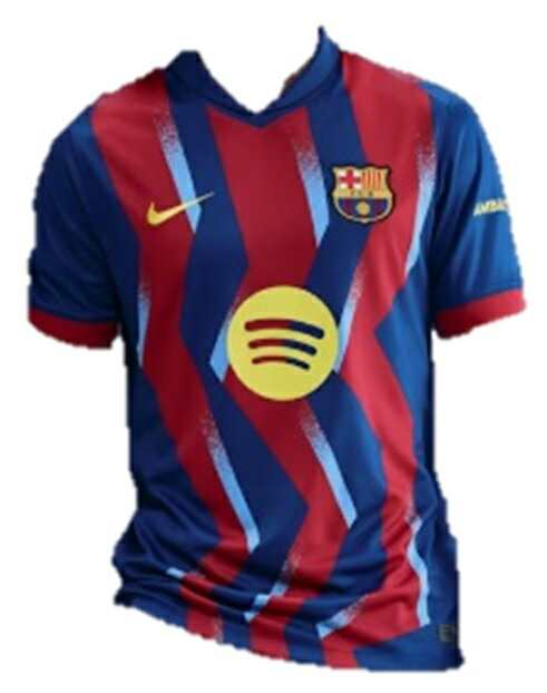 ナイキ　2025-26　NIKE-FZ1307-432　バルセロナ　FCB 4TH　フォース　ゲーム　シャツ　半袖　ジュニア　キッズ　ユニホーム　ユニフォーム