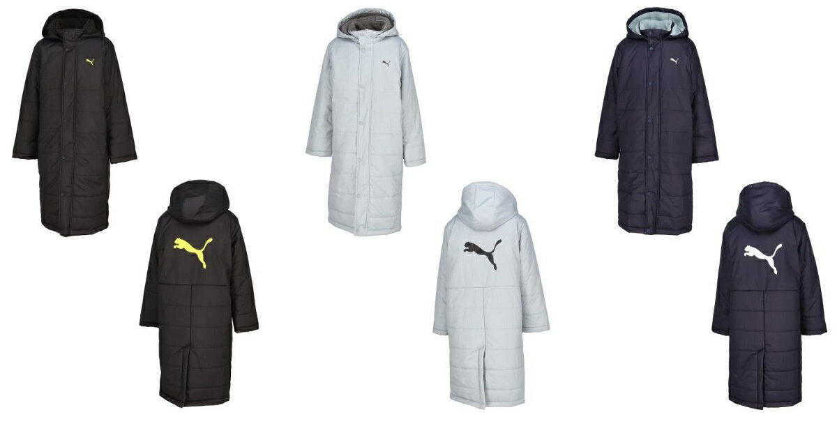 プーマ puma-689982 ボア ロング ベンチ コート ジュニア キッズ
