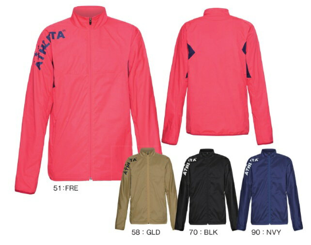 アスレタ　2022FW　STYLE-02377J　JR　裏地付き　ストレッチ　ウインド　ジャケット