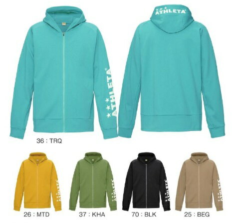 アスレタ　2025FW　STYLE-03402J　ジュニア　キッズ　スウェット　ZIP　パーカー