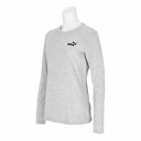 プーマ PMJ-687600-04 04 ESS スモール NO.1 ロゴ LS Tシャツ (04)Light Gray Heather レディース
