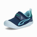 プーマ PMJ-402864-02 02 プーマ キッテン メッシュ V インファント (02)Persian Blue-Aqua-Wild Green メンズ...