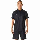 アシックス asics 2031E992 ドライグラフィックボタンダウンポロシャツ PERFORMANCE BLACK(4)