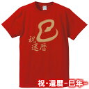 【5001】巳年 祝還暦(漢字) Tシャツ(巳年、蛇年)■綿100%■サイズ S〜4L■半袖■お祝いTシャツ■還暦Tシャツ■オリジナル シャツ おしゃれ かっこ...