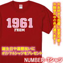 【西暦変更可】ナンバー FROM 半袖 Tシャツ■サイズ 90cm-4L■全11色■オリジナル シャツ おしゃれ かっこいい ギフト 開業祝い 誕生日 出産祝い...