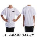 激安チーム名/店名入りドライTシャツ■マーキング無料（チーム名or店名）■半袖ドライライトTシャツ■チームオーダーユニフォーム■全28色■ポリエステル100%■サイズ 110〜150■サッカーユニフォーム、クラスTシャツ等にも