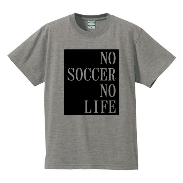 ■サッカーがなければ生きられない■No SOCCER No Life■綿100％■サイズ S〜4L■全5色■面白いTシャツ■パロディTシャツ■大きいサイズ■半袖■サッカー好きのサムネイル