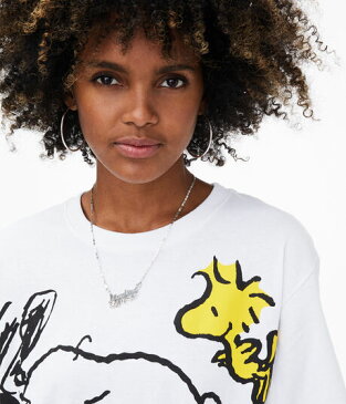 AEROPOSTALE（エアロポステール）■半袖Tシャツ■Snoopy & Woodstock Boyfriend Graphic Tee ■レディース■並行輸入正規品■ゴルフやテニスにもおすすめ！