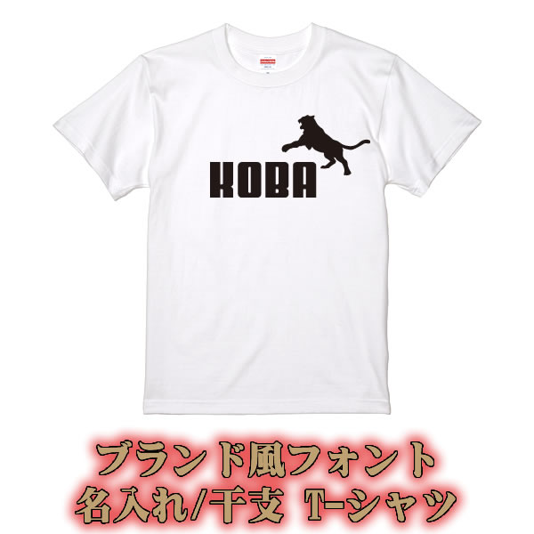 【ブランド風】名入れTシャツ■全13色■サイズ90cm〜4L