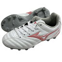 ミズノ MIZUNO ジュニア モナルシーダNEO 3 SELECT Jr ホワイト×レッド サッカースパイク サッカーシューズ p1gb2425-60