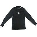 アディダス adidas 2024レフェリージャージー LS 長袖 ロングスリーブ ブラック サッカー フットサル 審判着 レフリーシャツ IFC20 IN81...
