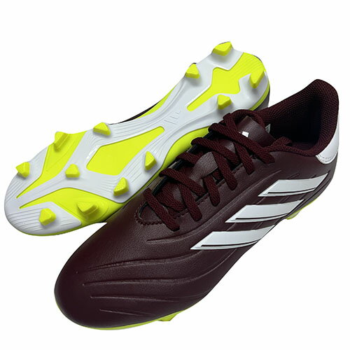 アディダス adidas キッズコパピュア2クラブ F×G シャドーレッド×ホワイト×イエロー サッカースパイク サッカーシューズ ig1102