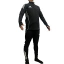 アディダス adidas TIRO25コンペティショントレーニングトップ&パンツ ブラック×グレー 上下セット サッカー フットサル ジャージ トレーニングウェ...
