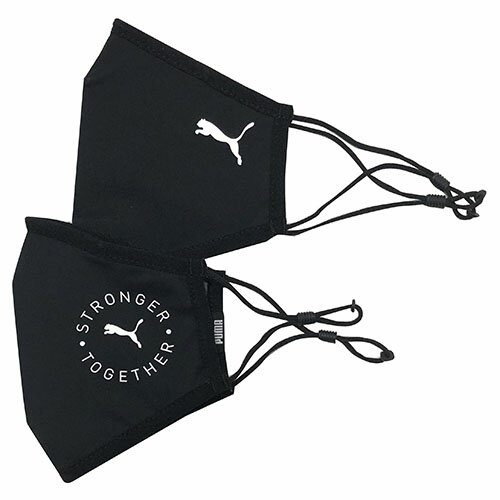 プーマ PUMA フェイスマスク 2枚セット ブラック サッカー フットサル マスク 054116 01