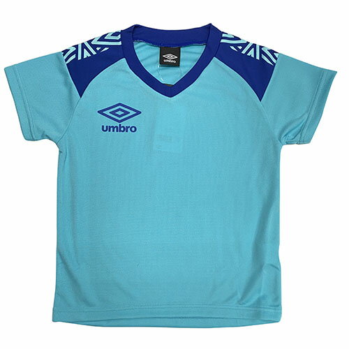 アンブロ　UMBRO　TRジュニア用　ハンソデプラクティスシャツ　ライトブルー　サッカー　フットサル　半袖　プラシャツ　UUJPJA52 RDBU