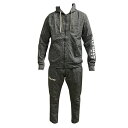 アスレタ ATHLETA カラー杢スウェット ZIPパーカー&スウェットパンツ 上下セット チャコール サッカー フットサル スウェット 03359 66 03...