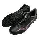 ミズノ　MIZUNO　ジュニア　ミズノアルファ SELECT　ブラック×イグニッションレッド×ブルー　サッカースパイク　サッカーシューズ　p1gb2365-01