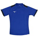 ミズノ MIZUNO フィールドシャツ サーフブルー×ブラック サッカー フットサル 半袖 プラクティスシャツ p2ma1020-25