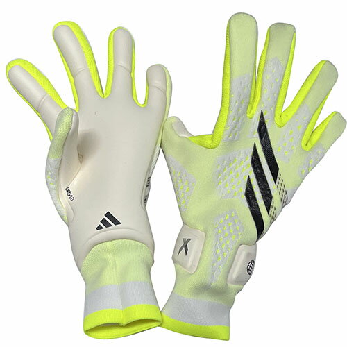 アディダス adidas エックス プロ グローブ ホワイト×ルシッドレモン×ブラック サッカー GKグローブ キーパーグローブ dmb27-ia0837