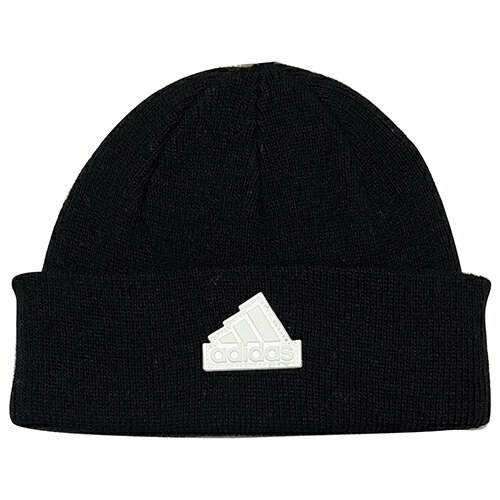 アディダス　adidas　COLD. RDY テック カフビーニー　ブラック×ホワイト　ニットキャップ　帽子　dmd92-ib2648
