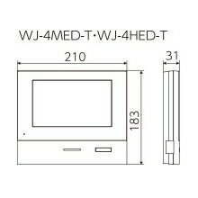 [ WJ-4MED-T ] アイホン ロコタッチ7 テレビドアホン モニター付親機 【電源直結式】[ WJ4MEDT ] 3