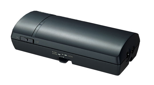 ●各種拡声装置に接続して使用する、受信アンテナ一体形の300MHz帯ワイヤレス受信機です。 ●水晶制御PLLシンセサイザー方式を採用。 13波の周波数から任意の1波を選択して使用します。 ●仮設運用に便利なアンテナ一体形の構造および乾電池対応であり、壁面や天井への取付も可能です。 ●外部電源端子を備えていますので、車載運用時にも車のバッテリーで使用可能。 ●アンプの各入力レベルに対応する出力レベル切り替えを備えています。 ●外部アンテナ端子に車載用ワイヤレスアンテナAA-3800Bを接続すると、受信エリアを拡大できます。 また、マイクオーダー機能を選択すると、300MHz帯でチャンネルの異なる複数のワイヤレスマイクを使用順に優先し受信します。 受信周波数 受信方式 受信感度 スケルチ感度 受信表示 定格出力 ひずみ率 周波数特性 使用電源 消費電流 電池寿命 使用温度範囲 寸法 質量 外装 付属品 特徴・用途 322.025MHz〜322.150MHz、322.250MHz〜322.400MHz （25kHz間隔 13波中1波） PLL制御ダブルスーパーヘテロダイン受信 23dBμV以下（S／N 50dB ±2.25kHzFMにて） 18dBμV 2色発光ダイオード 待機時：赤 受信時：緑 −20dBV／−60dBV 切換式 600Ω 平衡（平衡プラグ使用時） 3％以下（±8kHzFMにて） 50Hz〜7kHz（1kHz基準 50μsエンファシス） R6PU（単3形乾電池）×3：4.5V、 外部電源：DC6V〜32V 約40mA 約24時間（常温連続使用にて） 0℃〜＋40℃ 幅90mm 高さ190mm 奥行き47mm（突起物を除く） 約280g（乾電池を除く） ABS樹脂 マンセルN3近似色 ダークグレー チャンネル設定用ドライバー×1、単3形乾電池（R6PU）×1、φ3×10タッピンねじ×1、 2極大形単頭プラグ付コード1m×1、ナイロンクリップ×1、取扱説明書（保証書付）×1 本機は各種拡声装置に接続して使用する、受信アンテナ一体形の300MHzワイヤレス受信機です。 水晶制御PLLシンセサイザー方式の採用により、13波の周波数から任意の1波を選択して使用できます。 仮設運用に便利なアンテナ一体形の構造及び乾電池対応であり、壁面や天井への取付けも可能です。 外部電源端子を備えていますので車載運用時にも、車のバッテリーで使用可能です。 アンプの各入力レベルに対応する出力レベル切替を備えています。 外部アンテナ端子に車載用ワイヤレスアンテナ”AA−3800Bを接続すると受信エリアを拡大できます。 また、混信や雑音を避けるために受信エリアを制限して使用する受信感度の切替も可能です。 単3形乾電池3本で約24時間使用でき、また、外部電源（DC6V〜32V）に対応する端子を装備しています。 マイクオーダー機能を選択すると、300MHz帯でチャンネルの異なる複数のワイヤレスマイクを使用順に優先し受信します。 また、ワイヤレスマイクの使用が終わり次第、新たなチャンネルのワイヤレスマイクが受信可能になります。 メーカー製品情報はこちら 品番別製品情報関連商品 ・WM-3130 ・・・ ワイヤレスマイク（ヘッドセットマイクロホン） ・WM-3100 ・・・ ワイヤレスマイク（タイピン型） ・WM-3400 ・・・ ワイヤレスマイク（ハンド型 防滴タイプ） ・WM-3000A ・・・ ワイヤレスマイク（ハンド型）