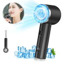 手持ち扇風機 RUSEPIN ハンディファン 携帯扇風機【2025新モデル 冷却プレート付き】接触冷感 瞬間冷却 無段階風量調節 最大8時間連続稼働 静音 DCモーター Type-C充電式 携帯便利 熱中症 暑さ対