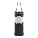不二貿易(Fujiboeki) LEDランタン 電池式 幅5.5×奥行5.5×高さ9.5cm ブラック アウトドア キャンプ ライト スライド点灯 2WAY仕様 コンパクト 40680