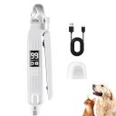 ペット用爪切り 電動爪トリマー 犬用 猫用 LEDディスプレイ表示 LEDライト付き 爪研ぎ器 大容量バッテリー USB充電式 コンパクト 切りやすい すぎ防止 怪我防止 飛び散り防止 安全で低騒音 電