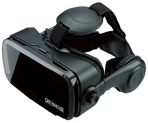 グリーンハウス 3D VR ゴーグル ヘッドセット ヘッドホン 一体型 対応スマートフォンサイズ 4.7~6.1インチ GH-VRHB-BK グリーンハウス 3D VR ゴーグル ヘッドセット ヘッドホン 一体型 対応スマートフォンサイズ 4.7~6.1インチ GH-VRHB-BK