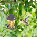 HAKONA バードフィーダー野鳥の餌台折りたたみタイプ鳥 餌入れ自動給餌器 野鳥のエサ台 屋外吊り下げ式インコ 餌入れ 文鳥 小鳥 餌入れ 鶏 餌入れ 庭 ベランダ ガーデニング雑貨 520ml大容量