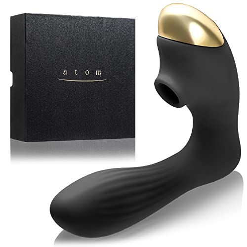 吸引バイブ 吸うバイブ 吸うやつ バイブ 電マ 中いき開発 防水 USB充電 女性用 ローター (黒)のサムネイル