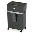 HP 電動シュレッダー 業務用 (20L / 1-5人用) 静音55dB 18ヶ月メーカー保証 / 2x15mmマイクロカット12枚同時細断 (オフィス/事務所/家庭用) 連続細断20分間 大容量ダストボックス(470枚収納)/ キャスタ