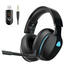 ゲーミングヘッドセット【2.4GUSBアダプター /Bluetooth 5.3/有線 3WAY接続】 ワイヤレス PS5 PS4 PC Switch スマートフ...