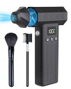 洗車 ブロワー 最強(300000rpm?3段風量調整?最大風速120m/s?10000mAh) 電動エアダスター 小型 ミニ 強力 ブロアー 充電式 2個LEDライト付き LCD数字ディスプレイ搭載 200分連続作業可 純真鍮ター